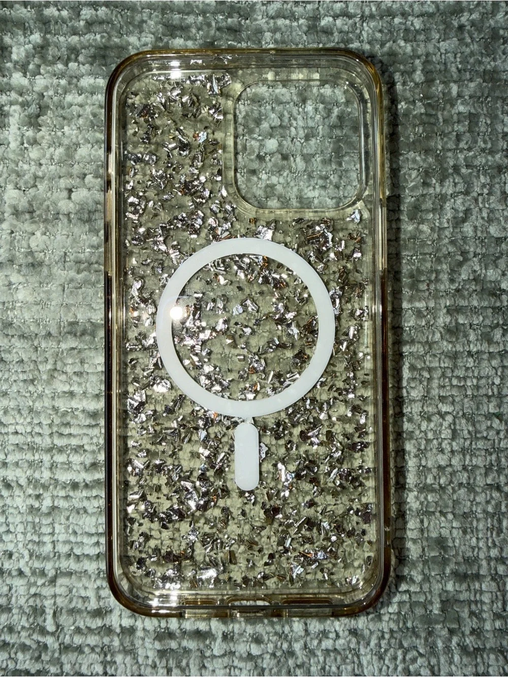 Clear Gold Confetti MagSafe Case for iPhone 14 Pro Max